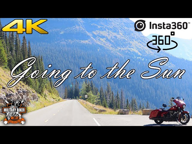 Stunning 4K 360 Degree immersive experience of the Going To The Sun Road, Montana by Motorcycle