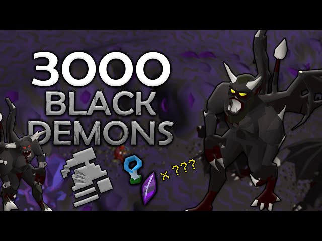 Loot From 3,000 Black Demons + 10 Skotizo