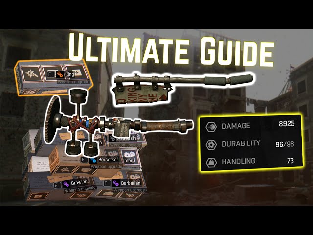 Dying Light Best Weapon Upgrades/Blueprints and how to use them 2023