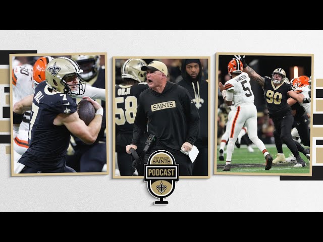 Taysom Hill HUGE in Win vs. Browns | New Orleans Saints Podcast