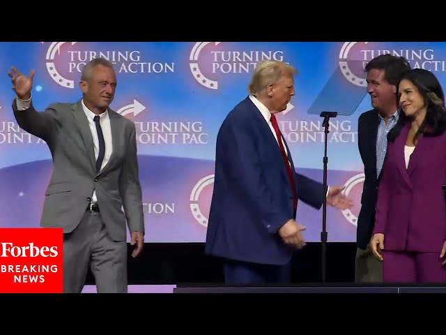 BREAKING NEWS: RFK Jr., Tulsi Gabbard, And Tucker Carlson Join Trump On Stage At Georgia Event