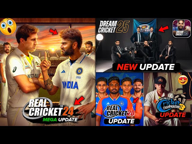 Real Cricket 24 finally Update | Dream Cricket 25 New Update - Wcc3 3.0 Update! | RC20 Update!