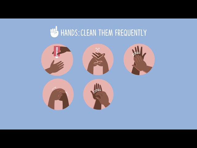 Safe Hands: Clean your hands with alcohol-based hand sanitizer