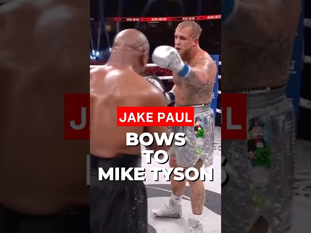 Jake Paul Just Did THIS to Mike Tyson Before The Fight Ended! 🥹🔥 #shorts