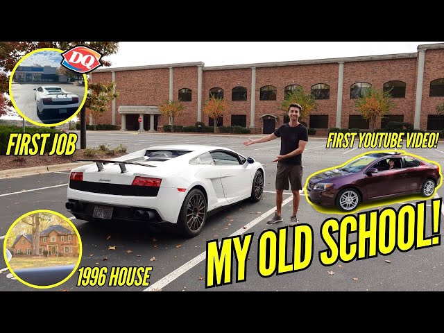 I Drove My Lamborghini To My Old High School!!