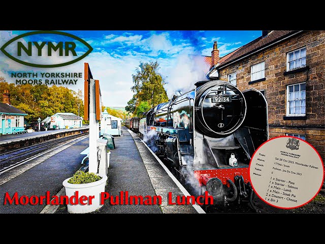 Lunch with a lot of steam!  The North Yorkshire Moors Railway Moorlander Pullman