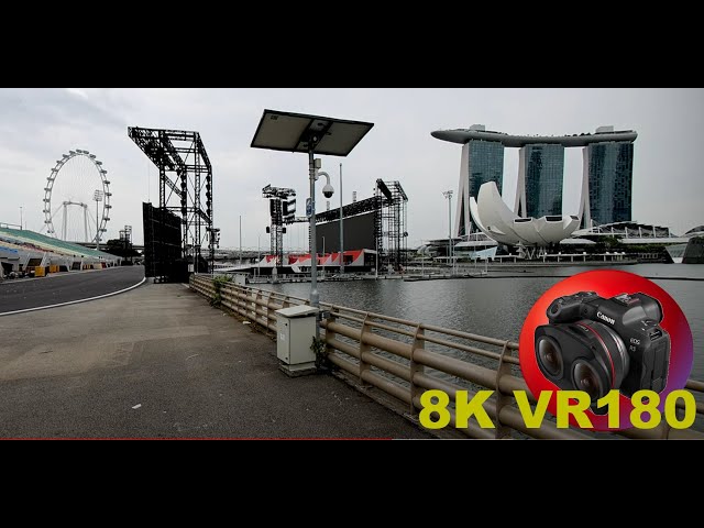 FORMULA ONE STAGES MARINA BAY SANDS Marina Bay Esplanade 8K 4K VR180 3D (Travel Videos ASMR Music)