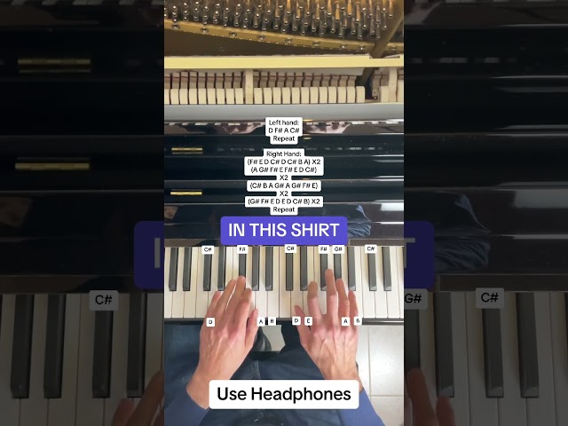 The Irrepressibles - In This Shirt (Easy Piano Tutorial With Letter Notes)