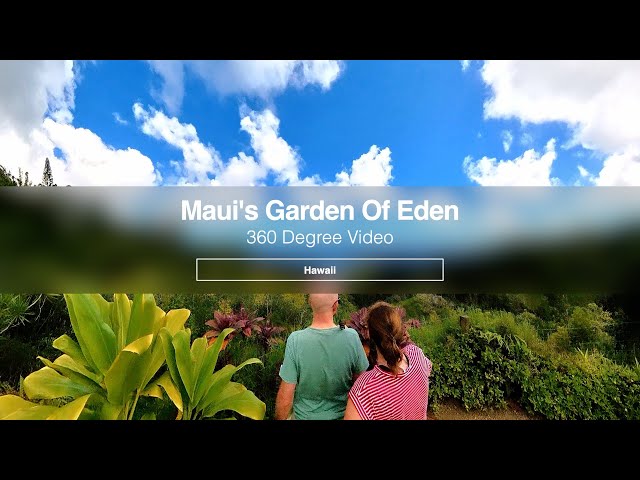 Garden Of Eden Tropical Park On Road To Hana, Maui Island - 360 Degree Video