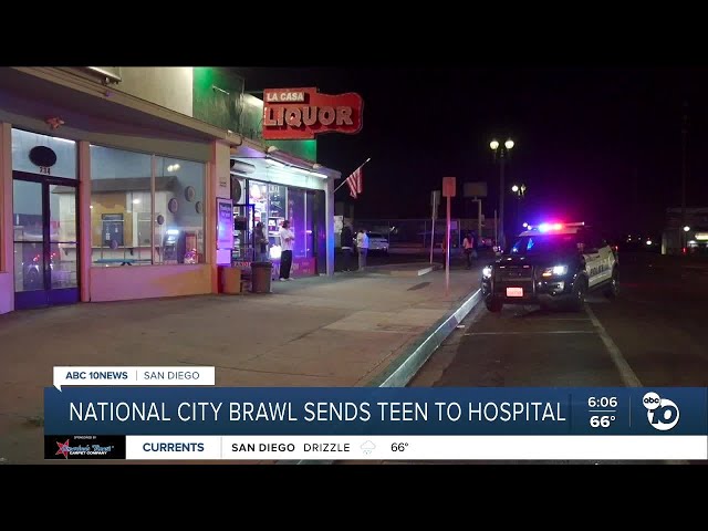 FIght erupts outside of National City liquor store, teen injured