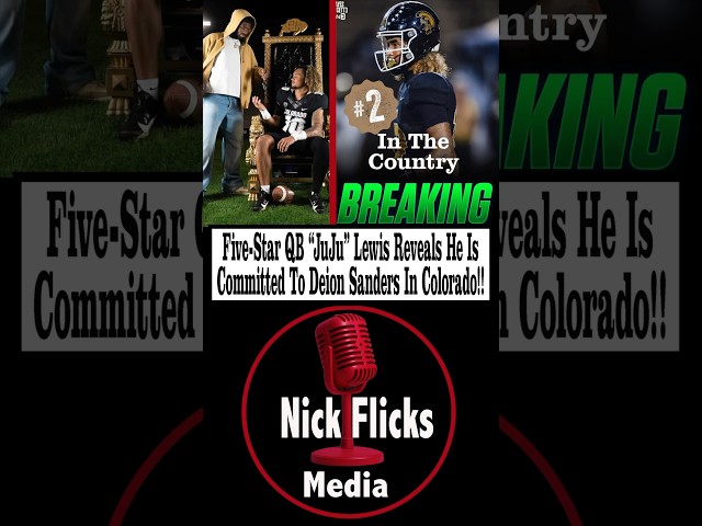 Five-Star QB “JuJu” Lewis Reveals He Is Committed To Deion Sanders In Colorado!#shorts