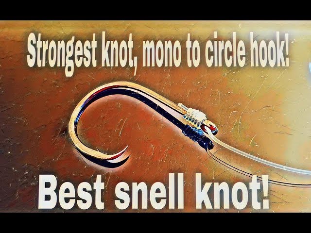 The best snell knot! Snell knot for Circle hooks!