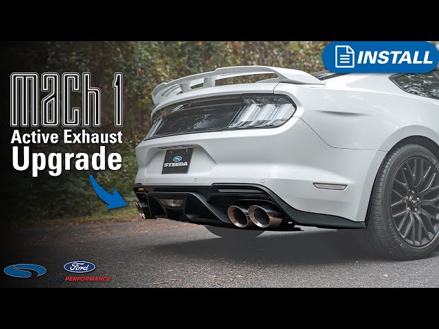 Upgrading to Mach 1 Active Exhaust on a 2018+ Mustang GT | Install & Sound Clips