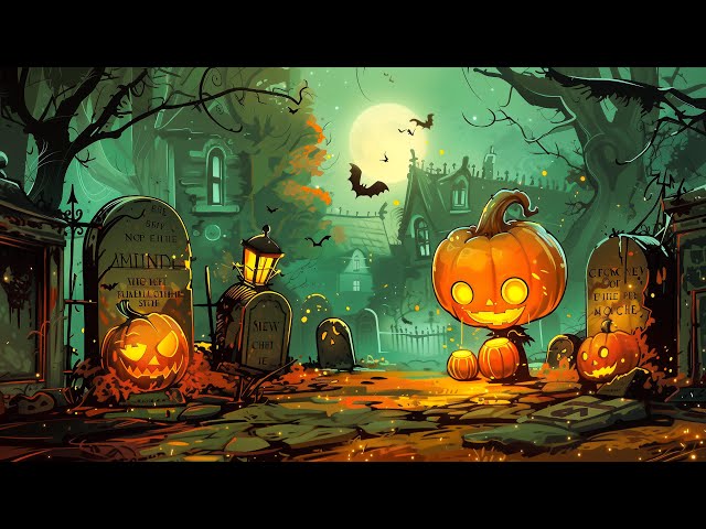 Enchanting Night With The Magical Haunted House 🎃Halloween Ambience | Halloween Music Background