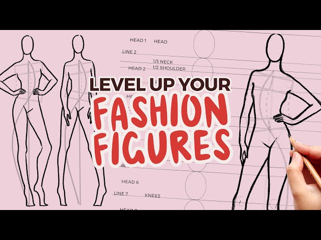 how to draw different fashion figure poses | tutorial