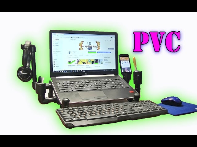 Laptop stand and PVC pipe idea / Cool DIY idea