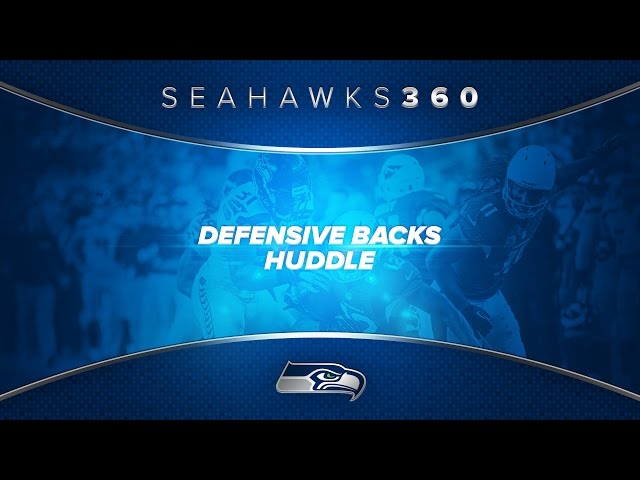 A 360 Degree Look at Seahawks Defensive Backs Huddle at Cardinals