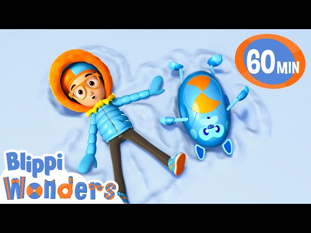 Snowy Excavator Song | BLIPPI WONDERS | Moonbug Kids - Funny Cartoons and Animation