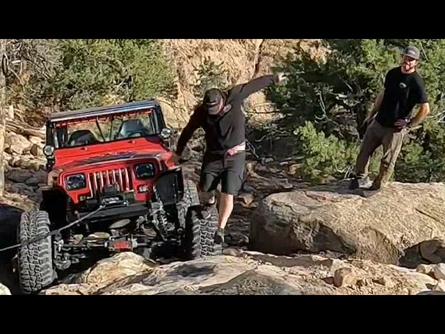 Man Climbs on Tire and Falls After Tire Starts Spinning - 1530835