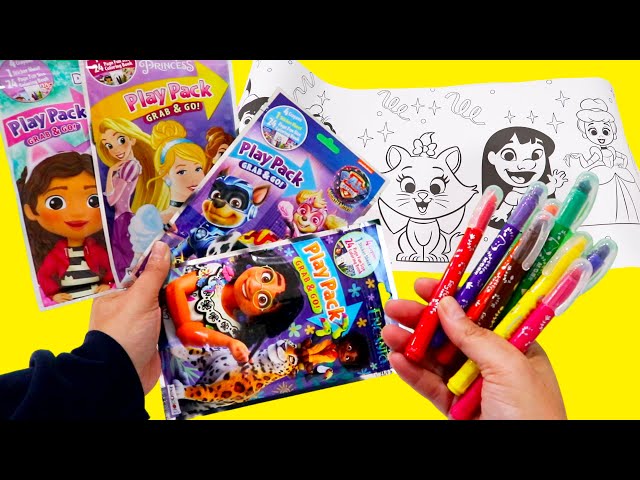 Gabby's Dollhouse, Encanto, Paw Patrol Coloring Activities for Kids