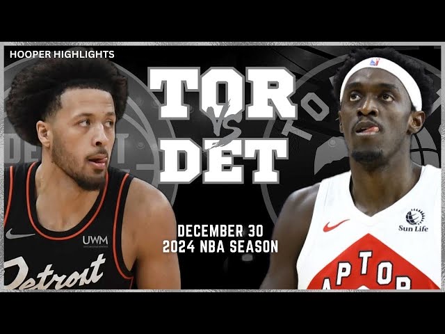 Toronto Raptors vs Detroit Pistons Full Game Highlights | Dec 30 | 2024 NBA Season