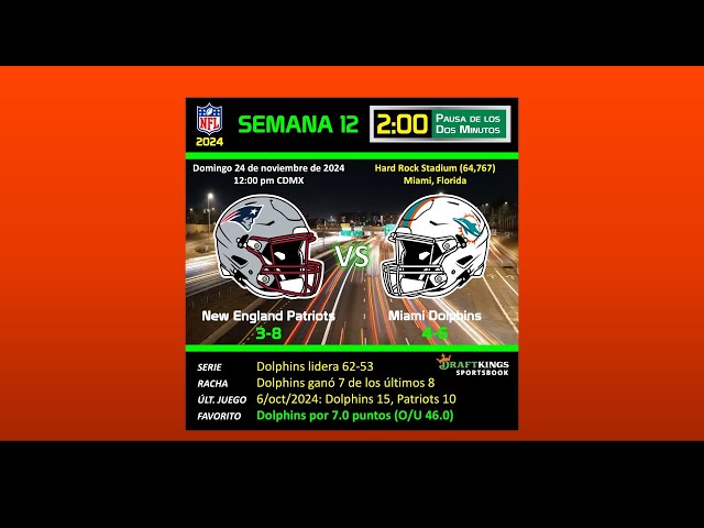 FRANQUICIA: Dolphins (21/nov/2024) Triunfo sobre Raiders | Previo vs Patriots