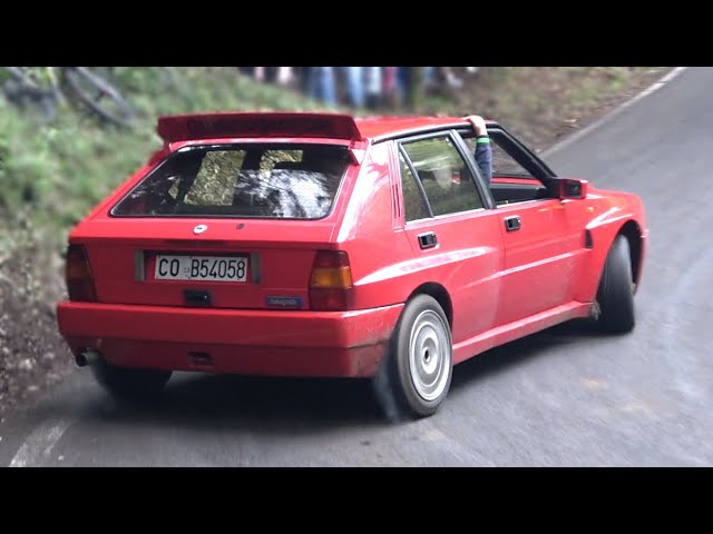 RWD Lancia Delta Integrale goes CRAZY on a Mountain Road! - Drifts & Sideways Action!