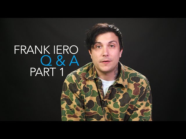 Frank Iero — The PV Fan Q&A Part 1 (Interview)