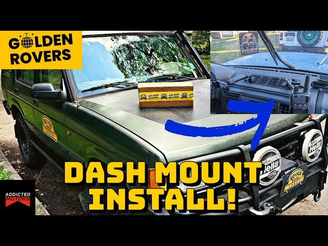 Every Land Rover Disco I or II NEEDS This MOD - Golden Rover Dash Mount Install And Channel Update!