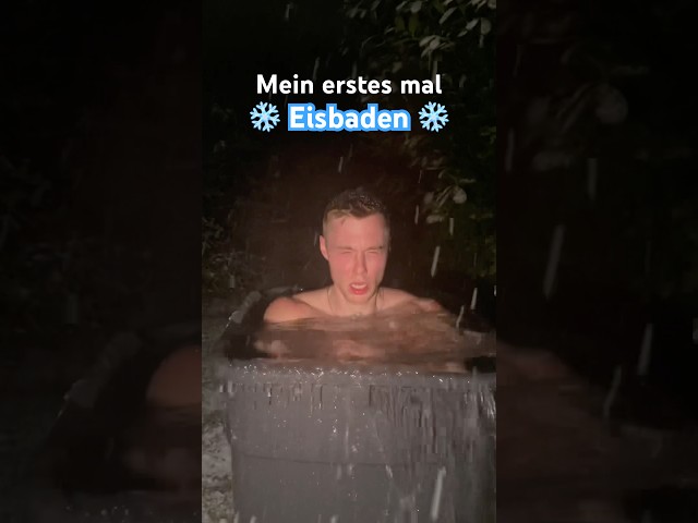 Das erste Mal richtig Eisbaden 🧊 #gym #fitness #bodybuilding #pumpen #eisbaden