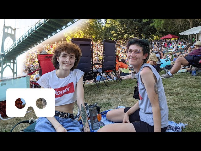 VR 180 3D Non-Binary Pronouns They/Them Explained - Portland Cathedral Park Jazz Festival 2021