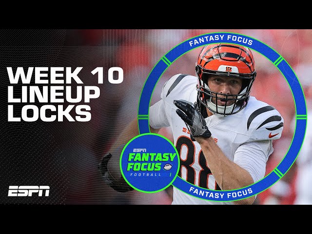 Week 10 Lineup Locks + Thursday Night Preview | Fantasy Focus 🏈