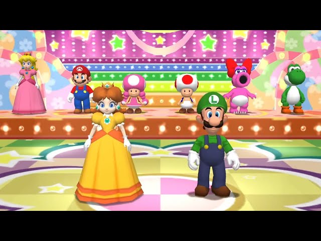 Mario Party 7 // All 8 Player Minigames [Daisy & Luigi]