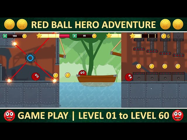 Ball Hero Adventure | Complete Game Play - Level 1 to 60 | Crazy Games | iPlayWin