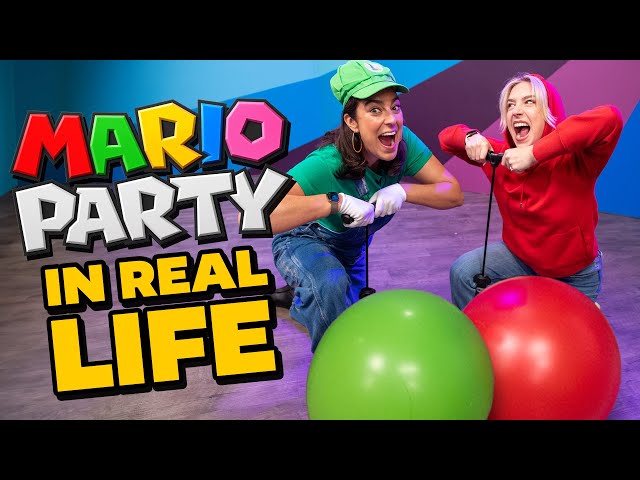 Playing Mario Party Mini Games IRL | The Challenge Pit