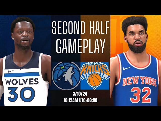 TOWNS TO KNICKS - RANDLE TO TIMBERWOLVES | ULTRA REALISTIC GAMEPLAY 2ND HALF (PS5) | K4RL 2K