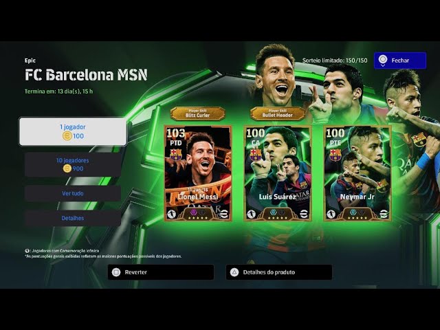 eFootball™ 2025_ Epic FC Barcelona MSN: Lionel Messi/ Luis Suárez/ Neymar Jr