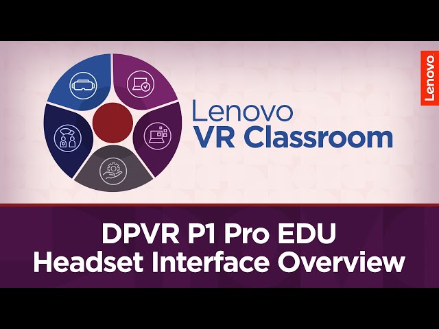 DPVR P1 Pro EDU Headset Interface Overview | Lenovo VR Classroom