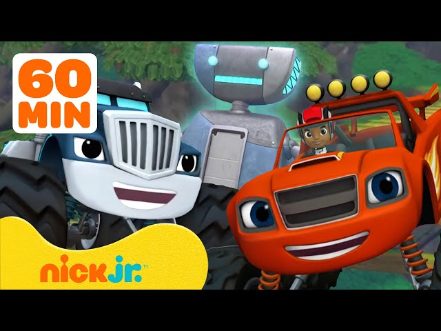 Crusher's Best Scary CHEATING ROBOTS! 🤖 Blaze and the Monster Machines for 1 Hour | Nick Jr.