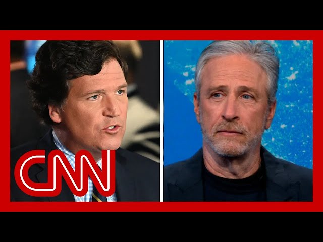 Jon Stewart responds to Tucker Carlson 'borrowing from his playbook'