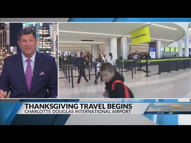 Charlotte Douglas expecting increase in Thanksgiving travel