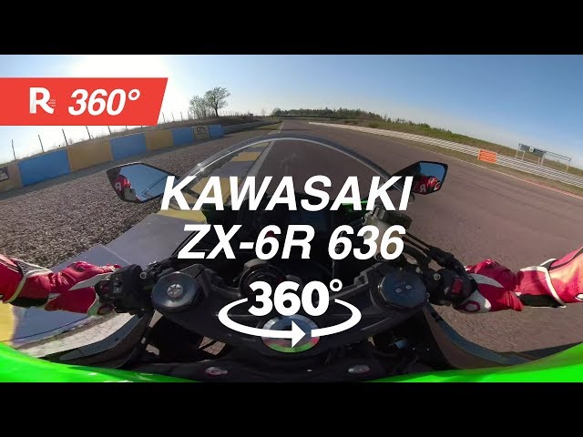 Kawasaki Ninja ZX-6R 636 video on board 360°