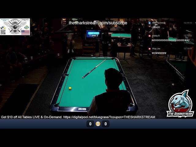 Live Streaming from the Pennsylvania Nine Ball Open - Stage 2 Quarter Finals