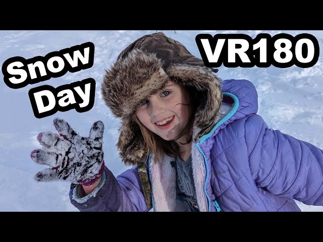 Snow Day Winter Family Fun in VR180