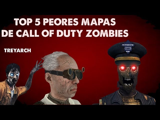 TOP 5: LOS PEORES MAPAS DE CALL OF DUTY ZOMBIES (SOLO TREYARCH) "Opinión"