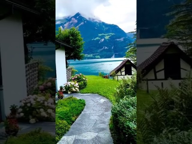 who want to live in this beautiful village?😍🤩 ( Switzerland 🇨🇭)