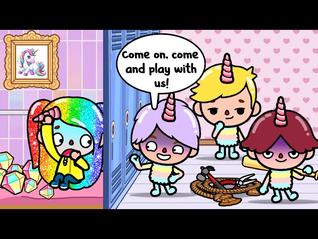 I'm The Only Girl Without A Horn In The Unicorn Family | Toca Life Story | Toca Boca