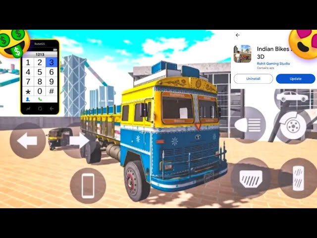 New Truck Cheat Code 🤑 | In Indian Bike Divine 3d New Update 🙀 All Cheat Code