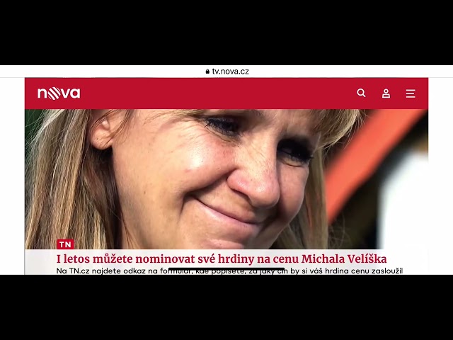 I letos můžete nominovat své hrdiny na cenu Michala Velíška 14.9.2022