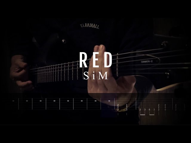 SiM / RED 【ケンガンアシュラ Season2 OP】【ギター練習用】【ギタータブ譜】【Guitar TAB】【Guitar cover】Kengan Ashura